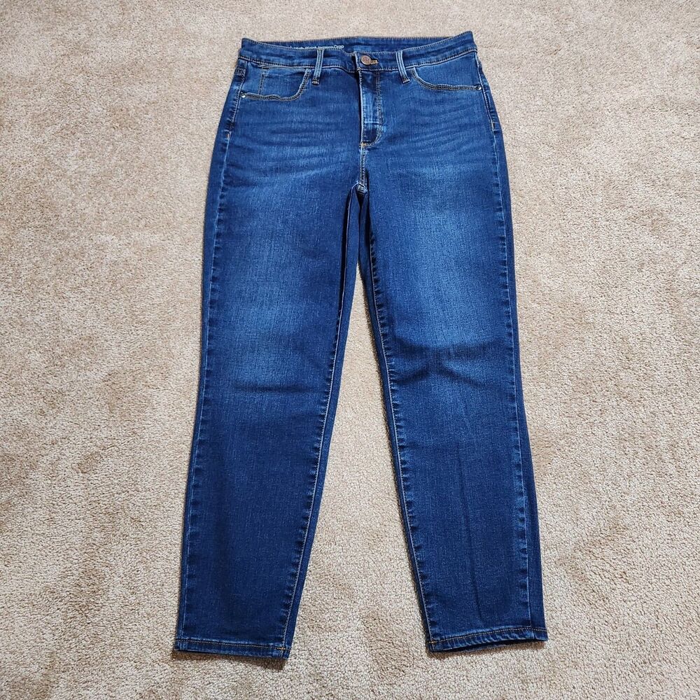 Talbots Flawless Jeans Women 6 Dark Wash High Waist Jeggings Cropped